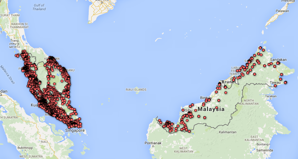 All Primary and Secondary Schools on a Map with Google Fusion Tables