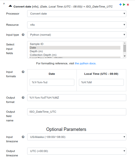 date processing step