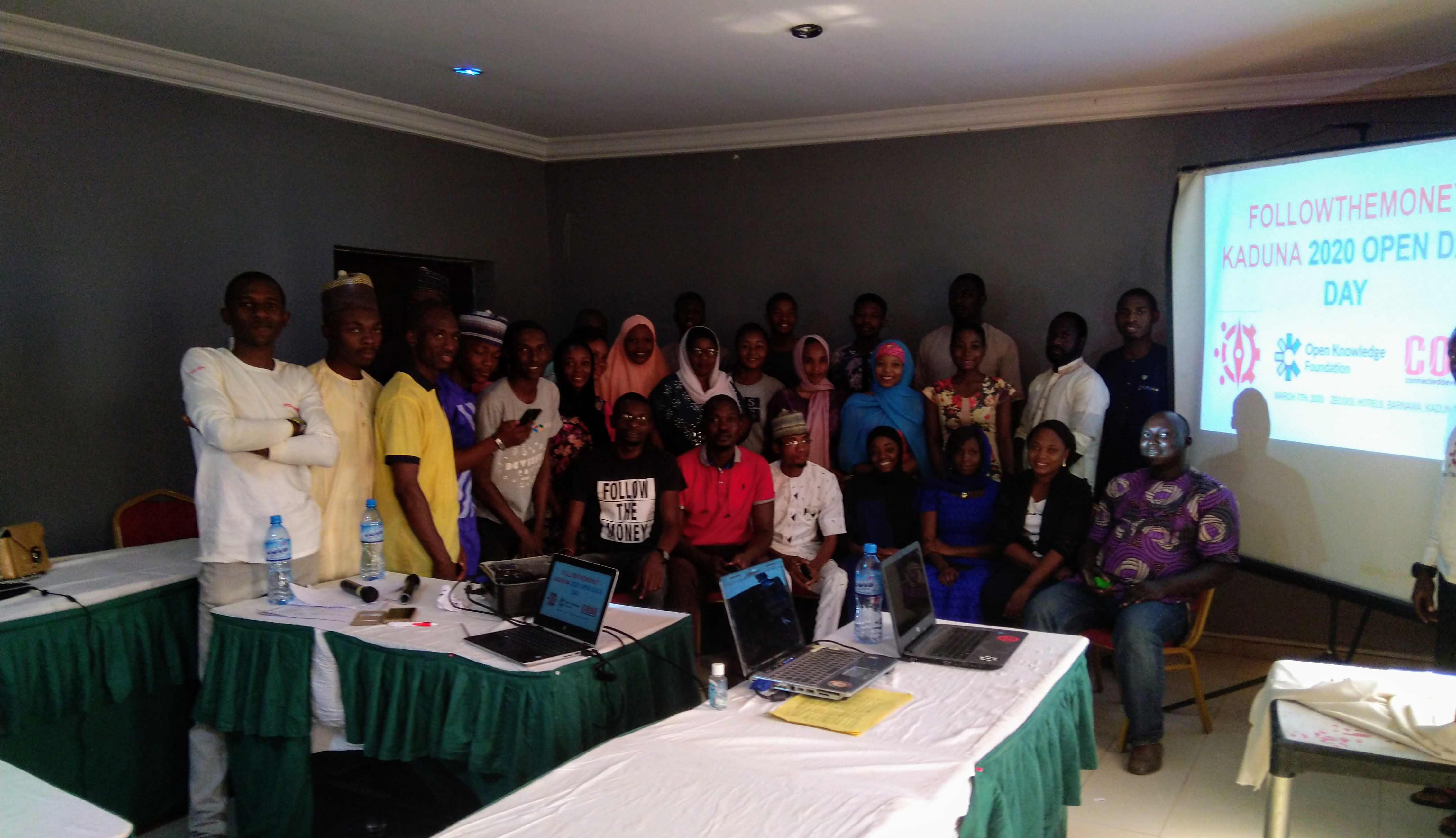 Participants at Follow the Money Kaduna's Open Data Day 2020 event