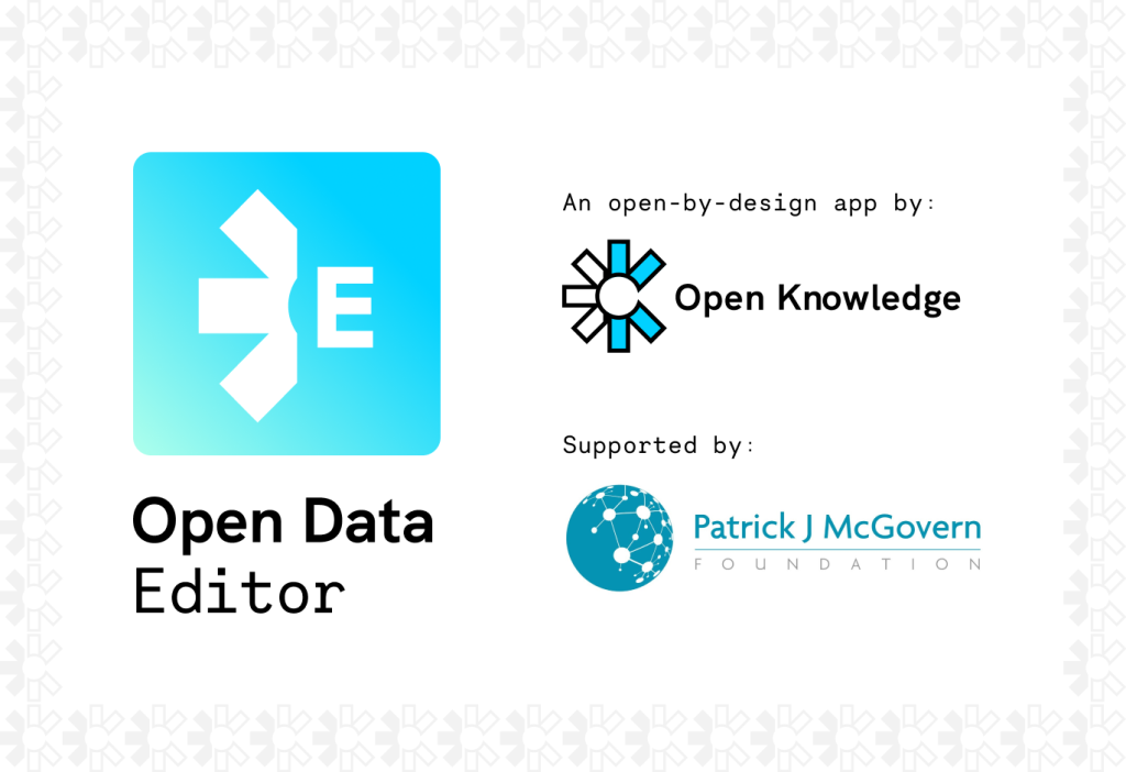 Announcement of strategic funding for the Open Data Editor - Open ...